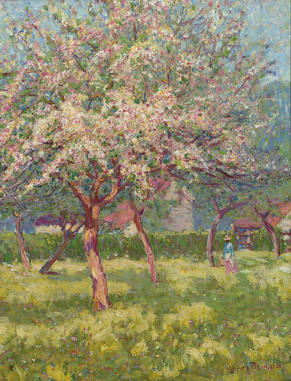 Un huerto en flor de Wynford Dewhurst