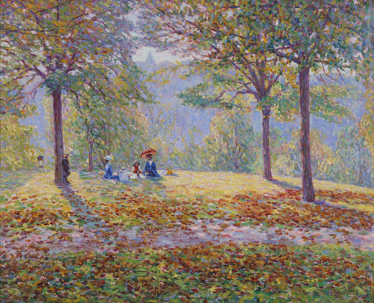 El Picnic (óleo sobre lienzo) de Wynford Dewhurst