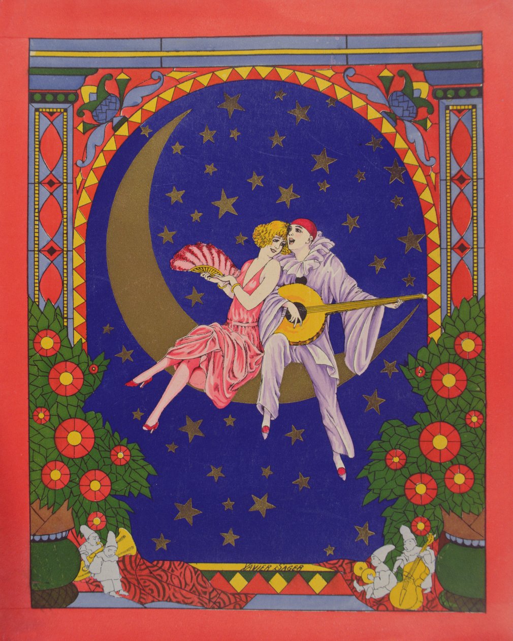 Pierrot y Colombina de Xavier Sager