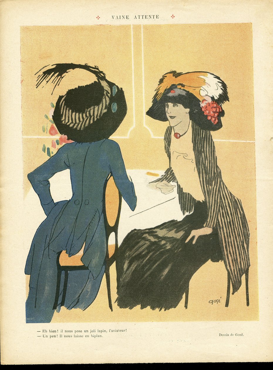 Ilustración de Xavier Gose (1876-1915) en Le Lire de Xavier Gose