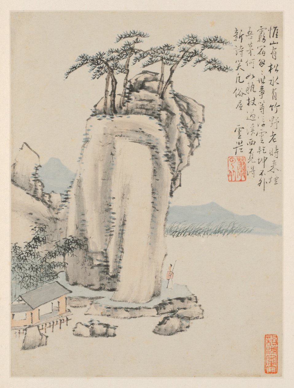Álbum de paisajes estacionales, Hoja G hoja anterior 7 de Xiao Yuncong