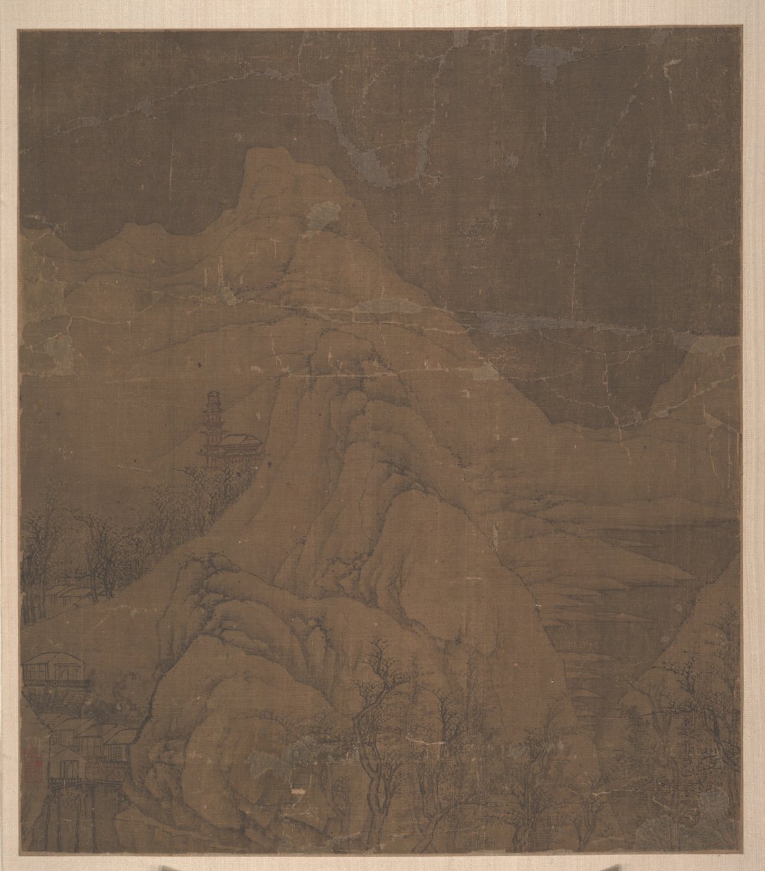 Montañas cubiertas de nieve de Xu Daoning