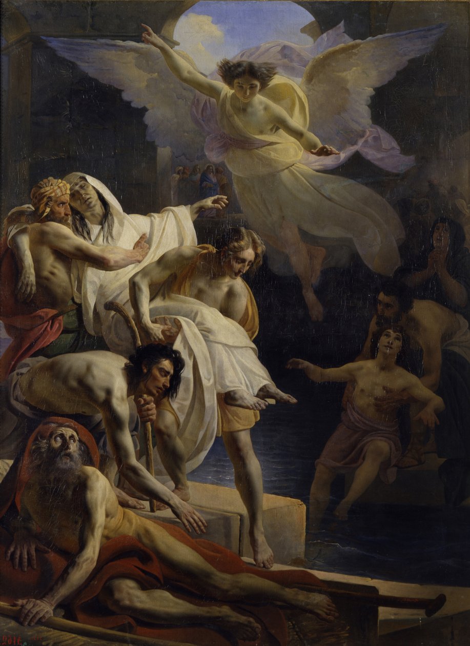 La curación en el estanque de Siloé, 1845 de Yakov Fyodorovich Kapkov