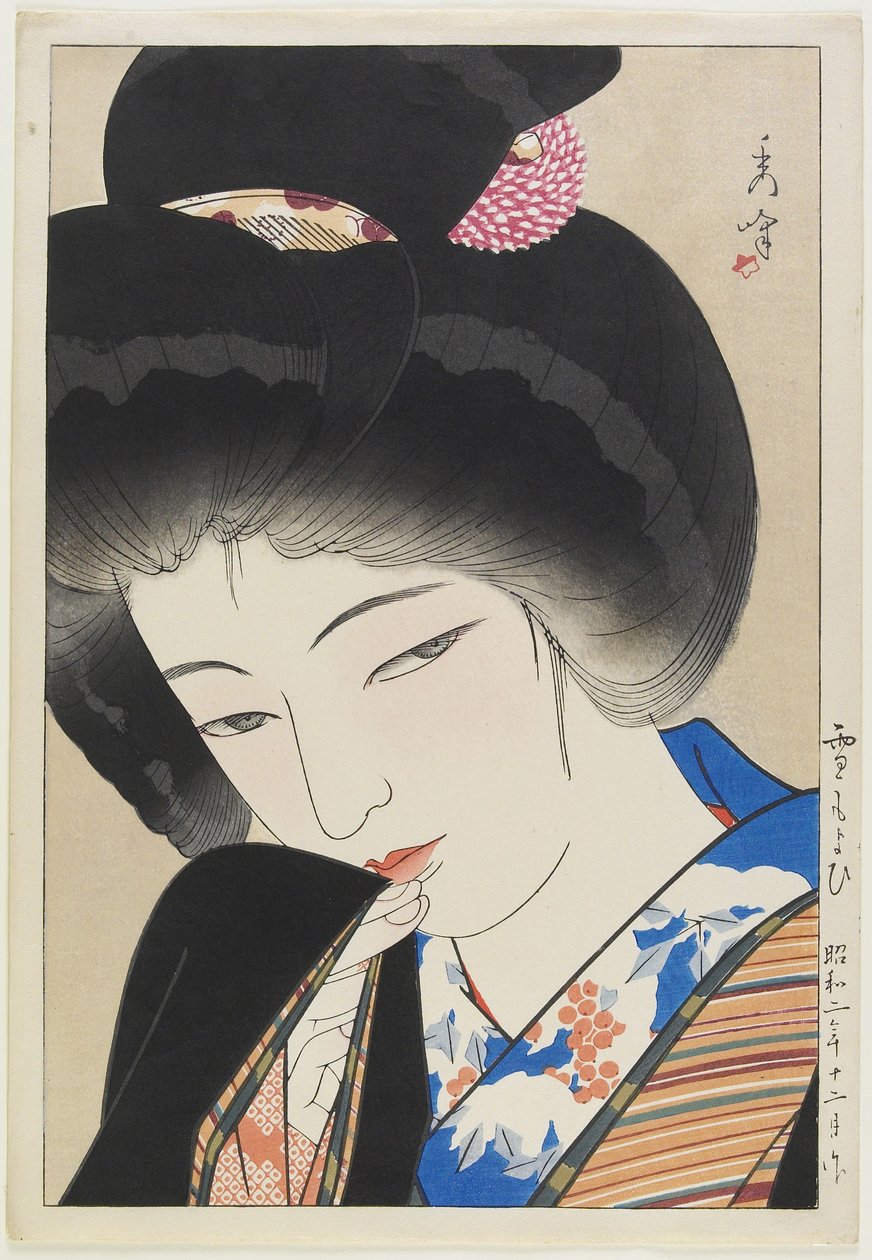 Nieve que se aproxima, diciembre 1927 de Yamakawa Shuho