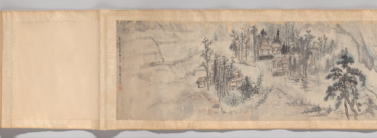 pintura de pergamino de Yang Wencong