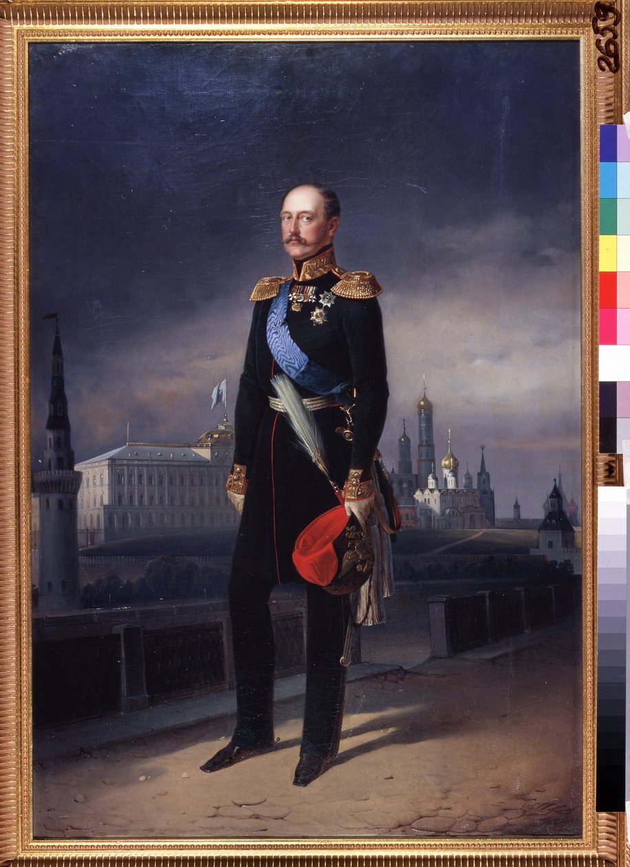 Retrato del emperador Nicolás I de Yegor (d.1891) Bottman