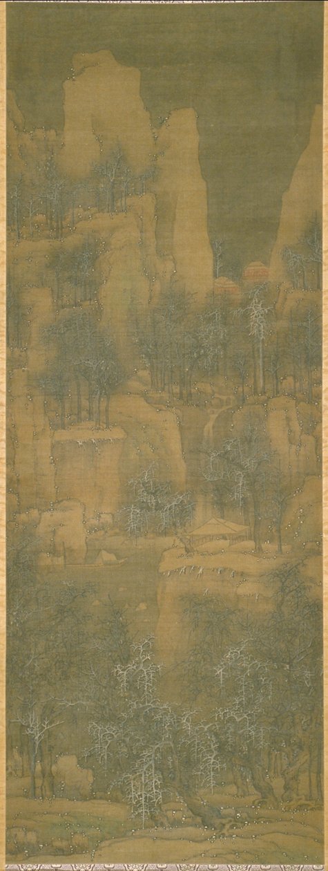 Piled Snow Deep In The Mountains (tinta y color sobre seda) de Ying Lan