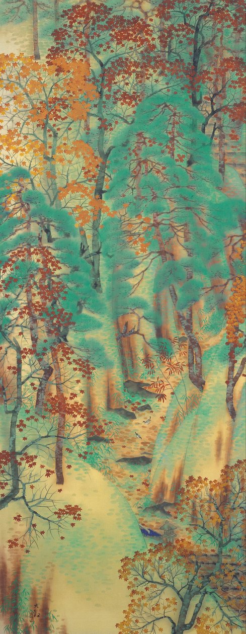 Camino a Atago de Yokoyama Taikan