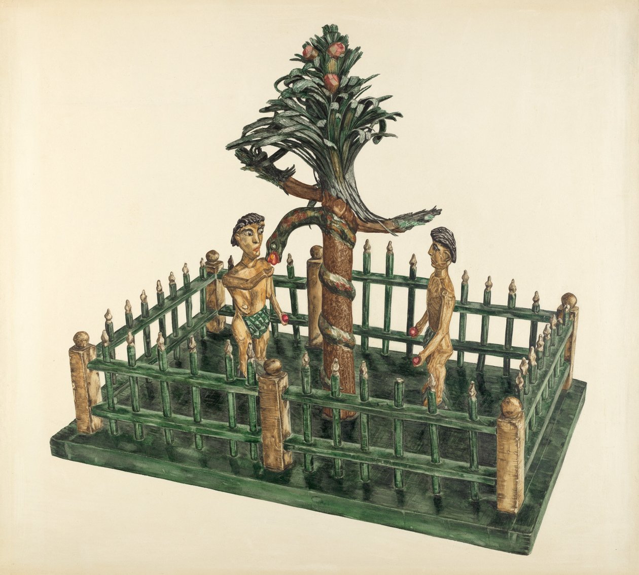 Adán y Eva, c. 1939 de Yolande Delasser