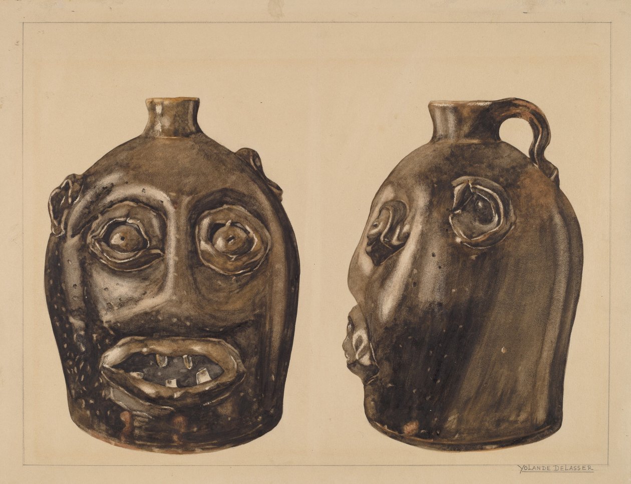Jarra grotesca, c. 1936 de Yolande Delasser