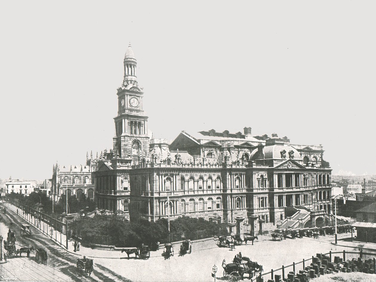 El Nuevo Ayuntamiento, Sídney, Australia, 1895 de York and Son