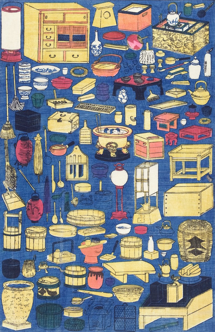 Varios artículos del hogar por Utagawa Yoshikazu de Yoshikazu Utagawa