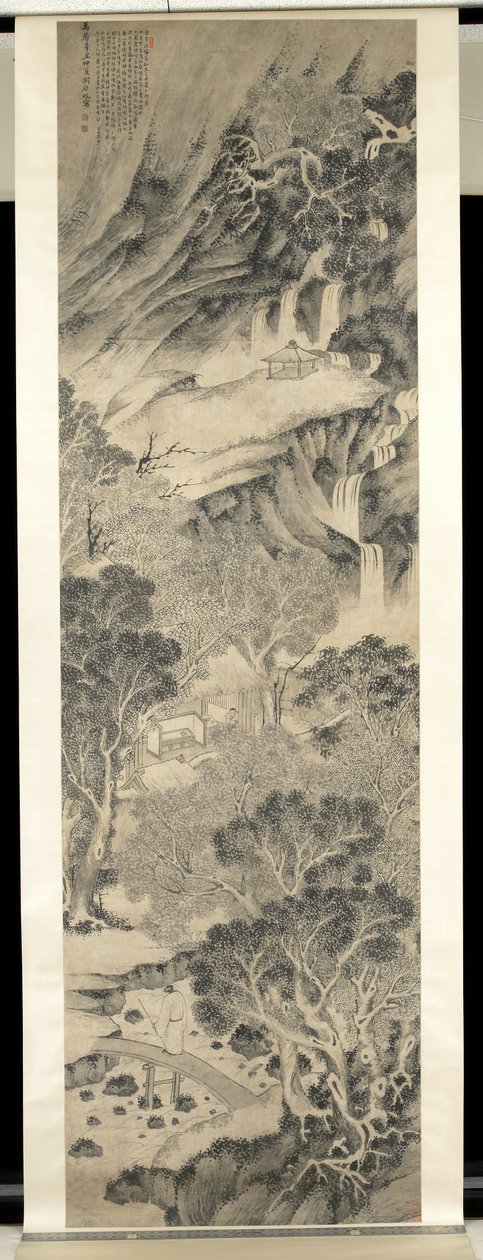 Becario en el paisaje de Yuanqi Liu