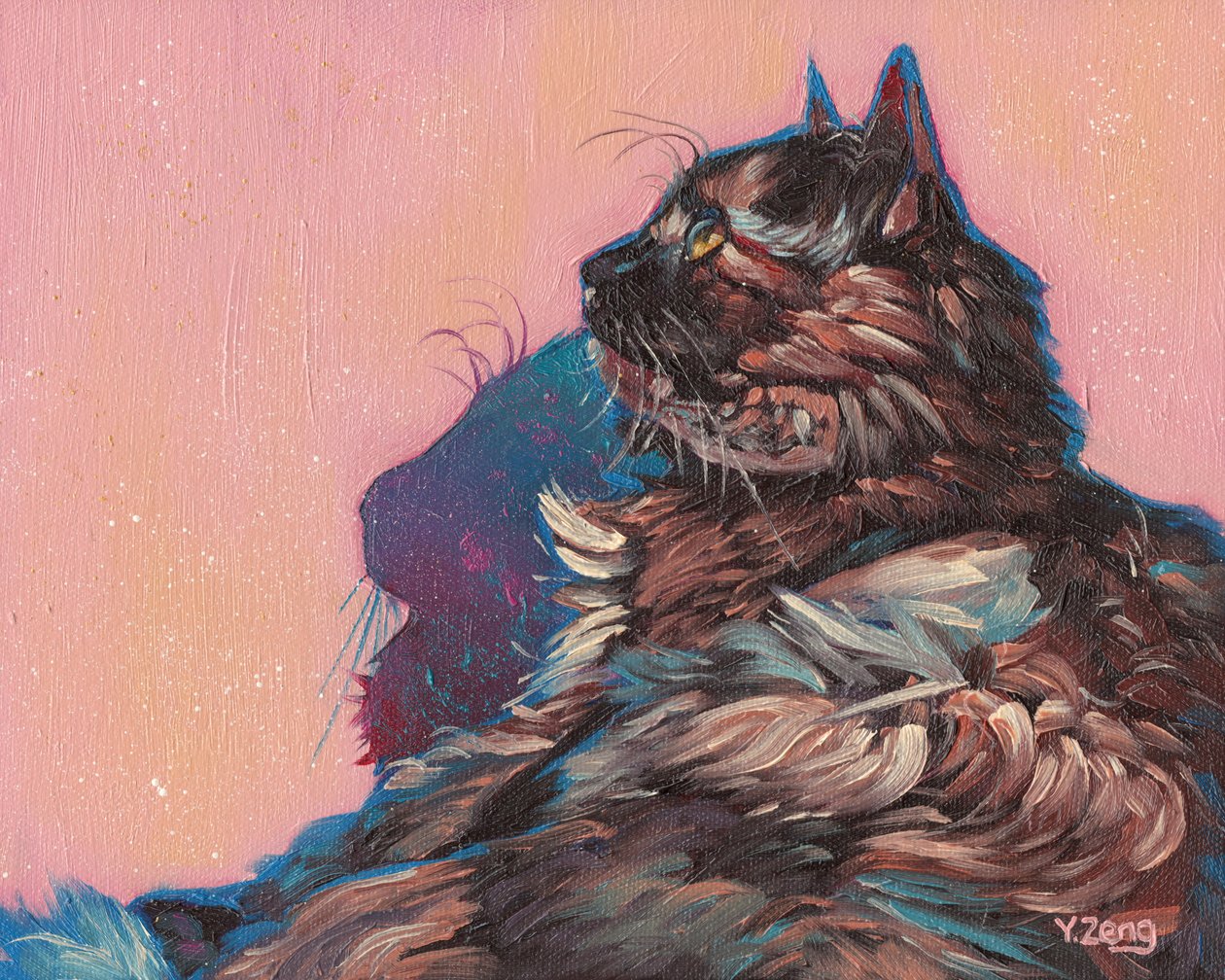 Yo y mi alma, 2023 (óleo sobre lienzo) de Yue Zeng