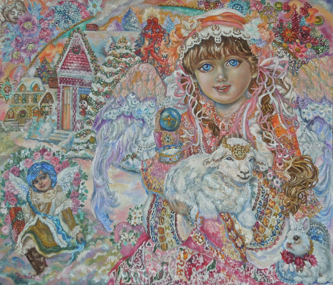 Ángel con el Cordero de Dios de Yumi Sugai