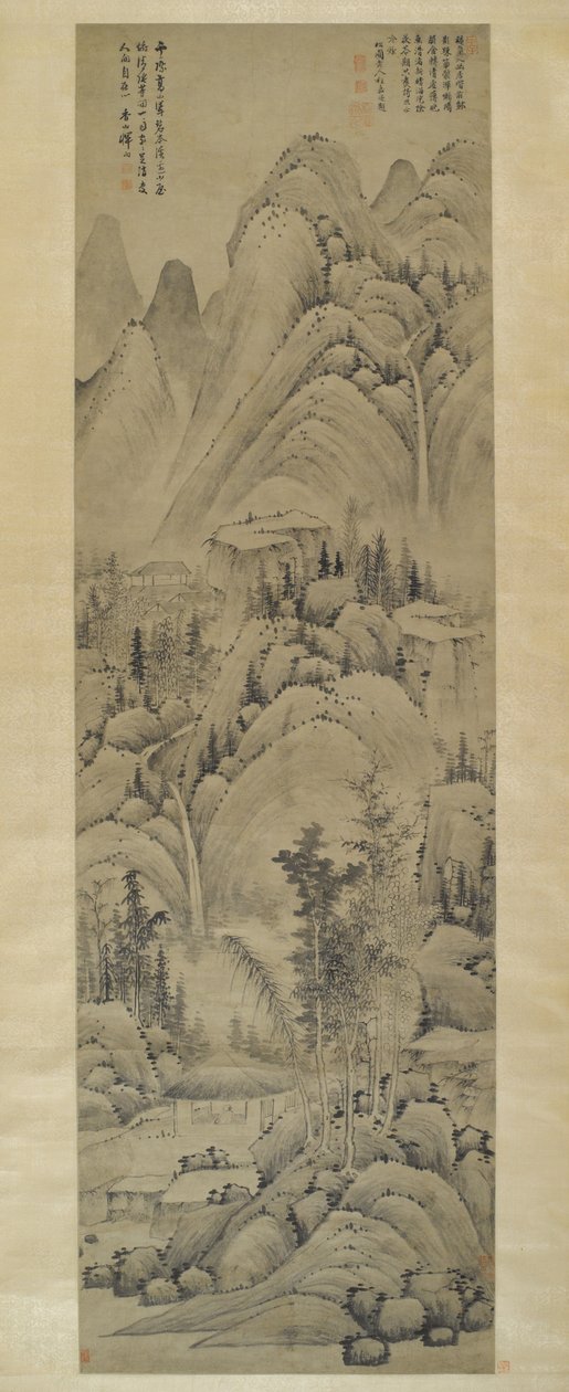 Paisaje, Pergamino Colgante, Dinastía Ming (1368-1644) de Yun Hsiang Yun Hsiang