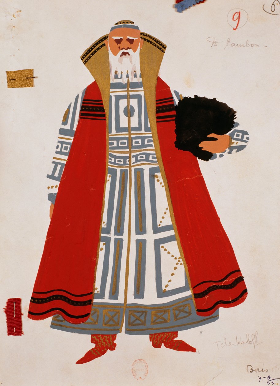 Traje para el personaje del heraldo en "Boris Godunov" de Modest Mussorgsky de Yves Bonnat