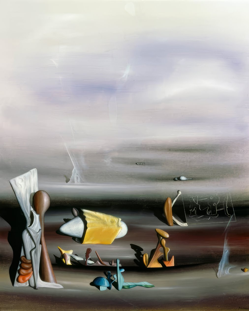 Construir y destruir de Yves Tanguy