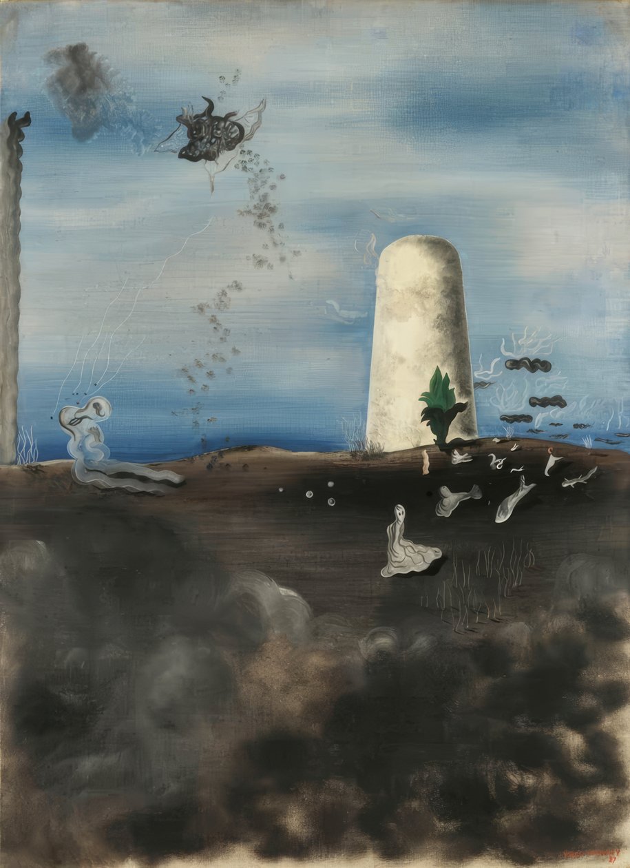 La muerte observando a su familia de Yves Tanguy