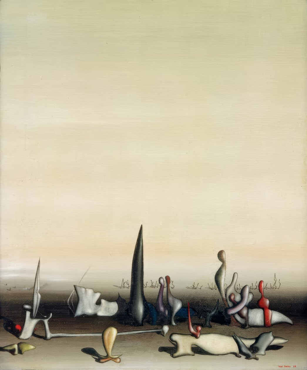 Herencia de características adquiridas de Yves Tanguy