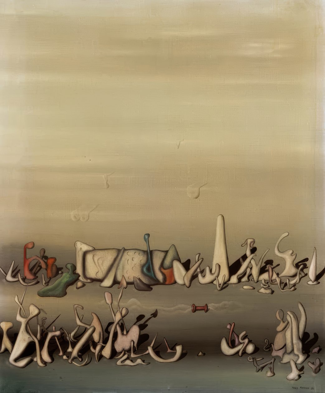 Entre la hierba y el viento de Yves Tanguy