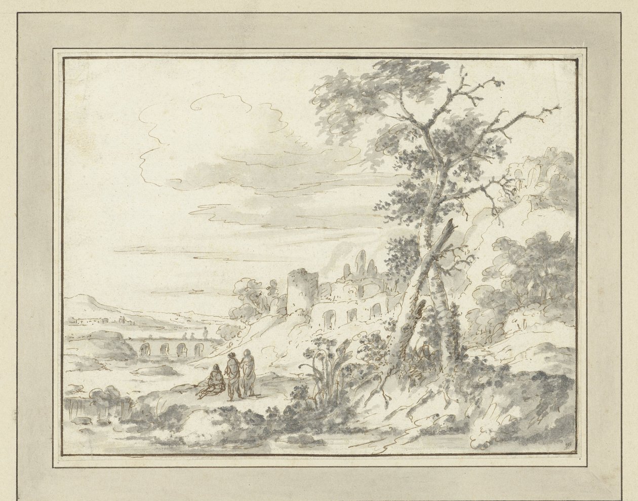 Paisaje montañoso con ruinas de Zacharias Blijhooft