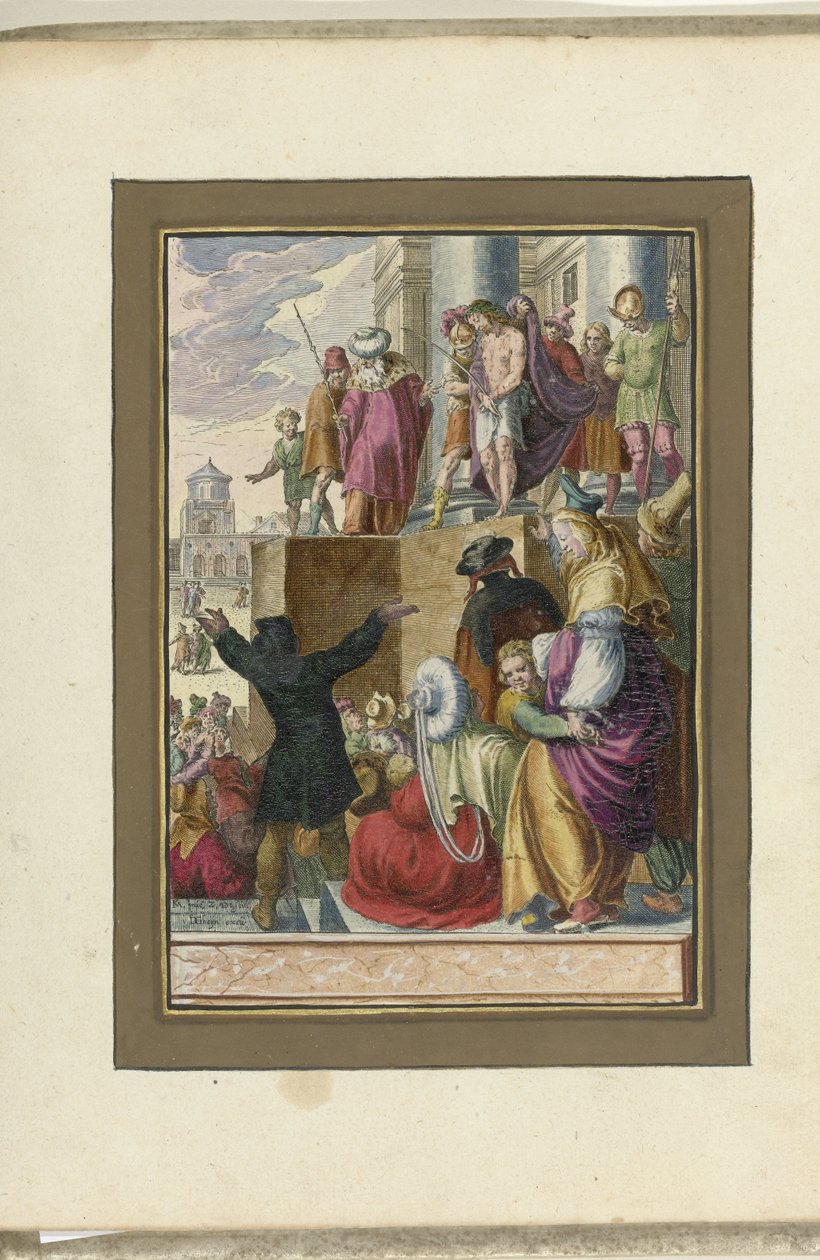 Cristo mostrado al pueblo (Ecce homo) Pasión de Cristo (título de la serie) de Zacharias Dolendo
