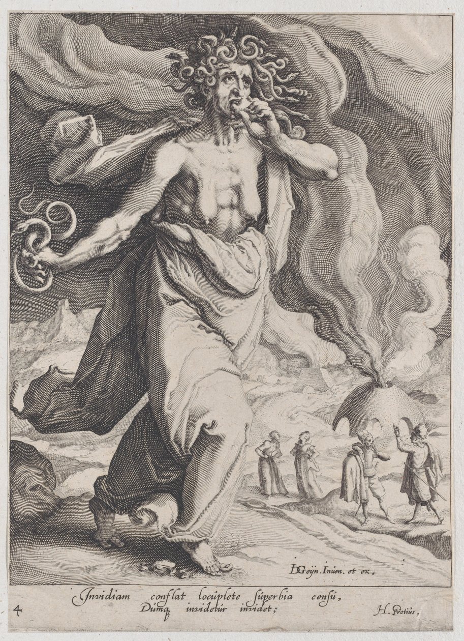 Envidia, de Virtudes y Vicios, 1596-97 de Zacharias Dolendo