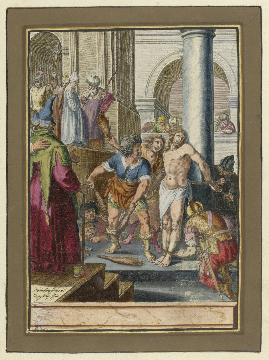 Azote de Cristo Pasión de Cristo (título de la serie) de Zacharias Dolendo