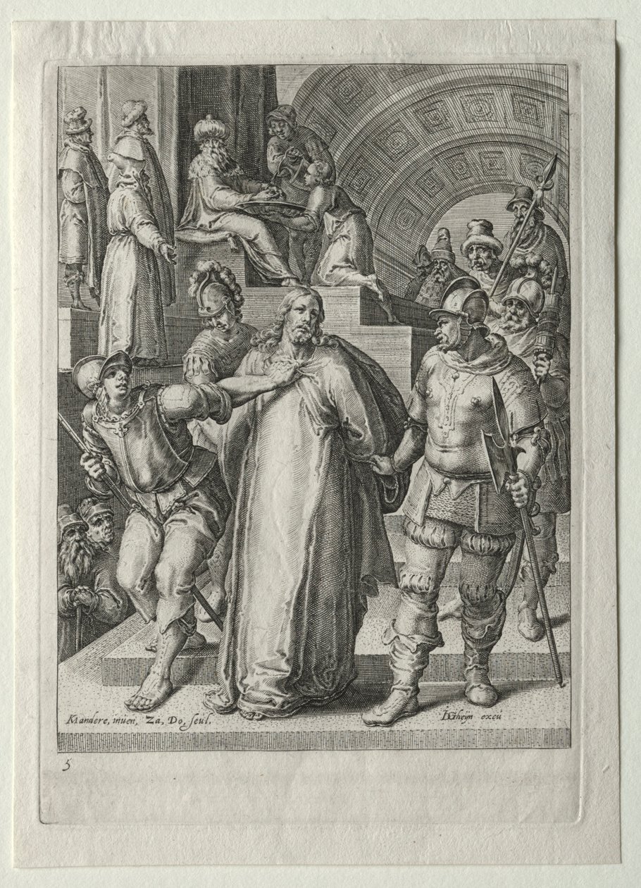 Set de la Pasión:  Cristo ante Pilatos de Zacharias Dolendo