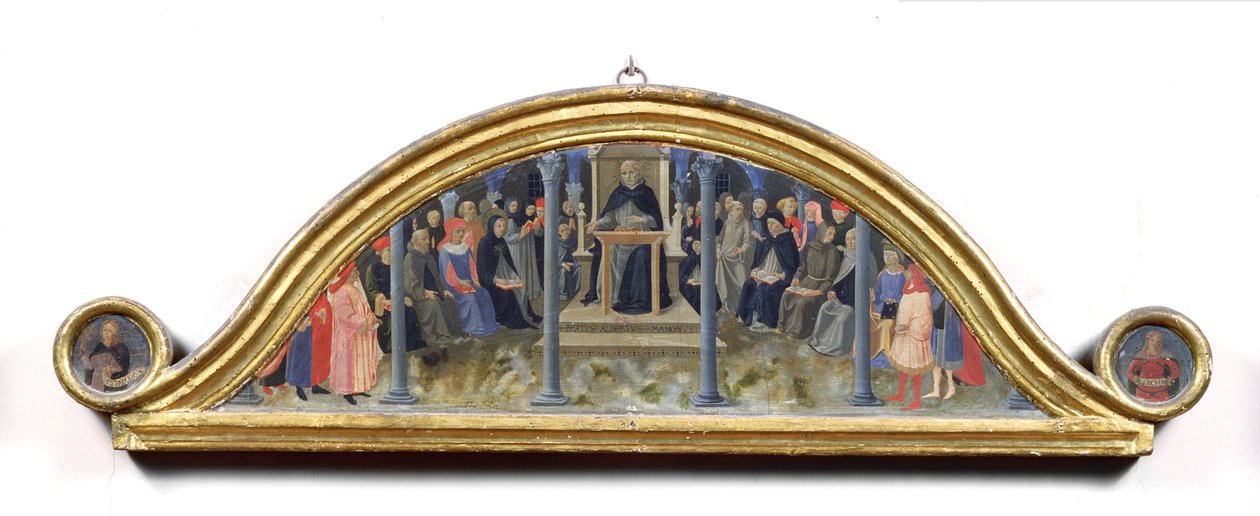 San Tomás de Aquino enseñando de Zanobi di Benedetto Strozzi