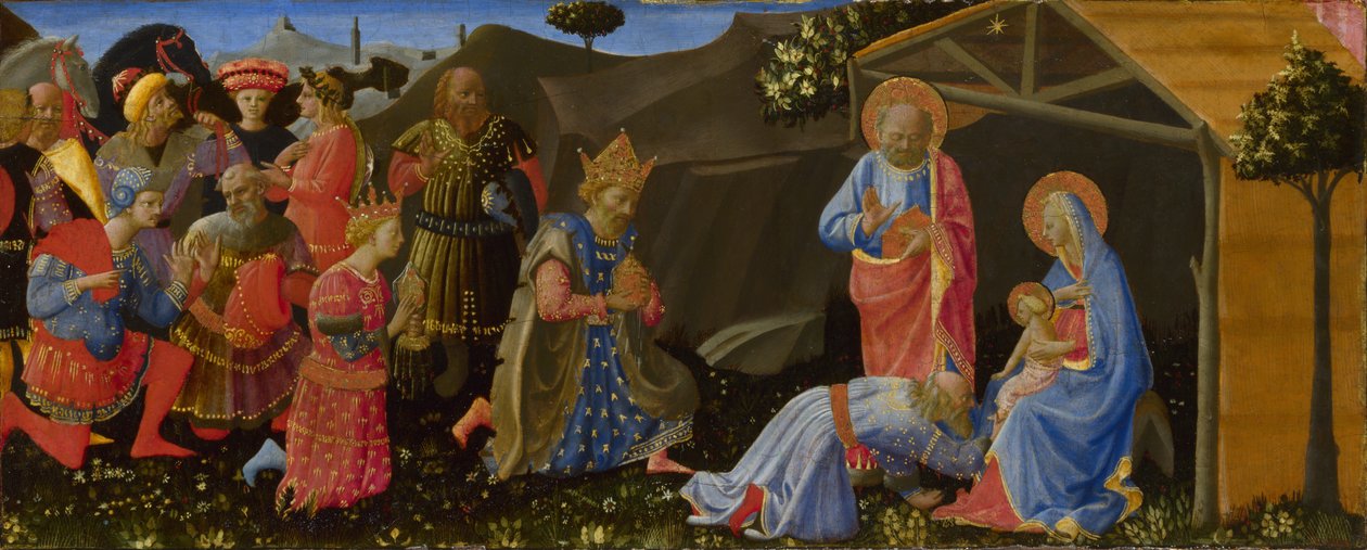 La adoración de los magos de Zanobi Strozzi