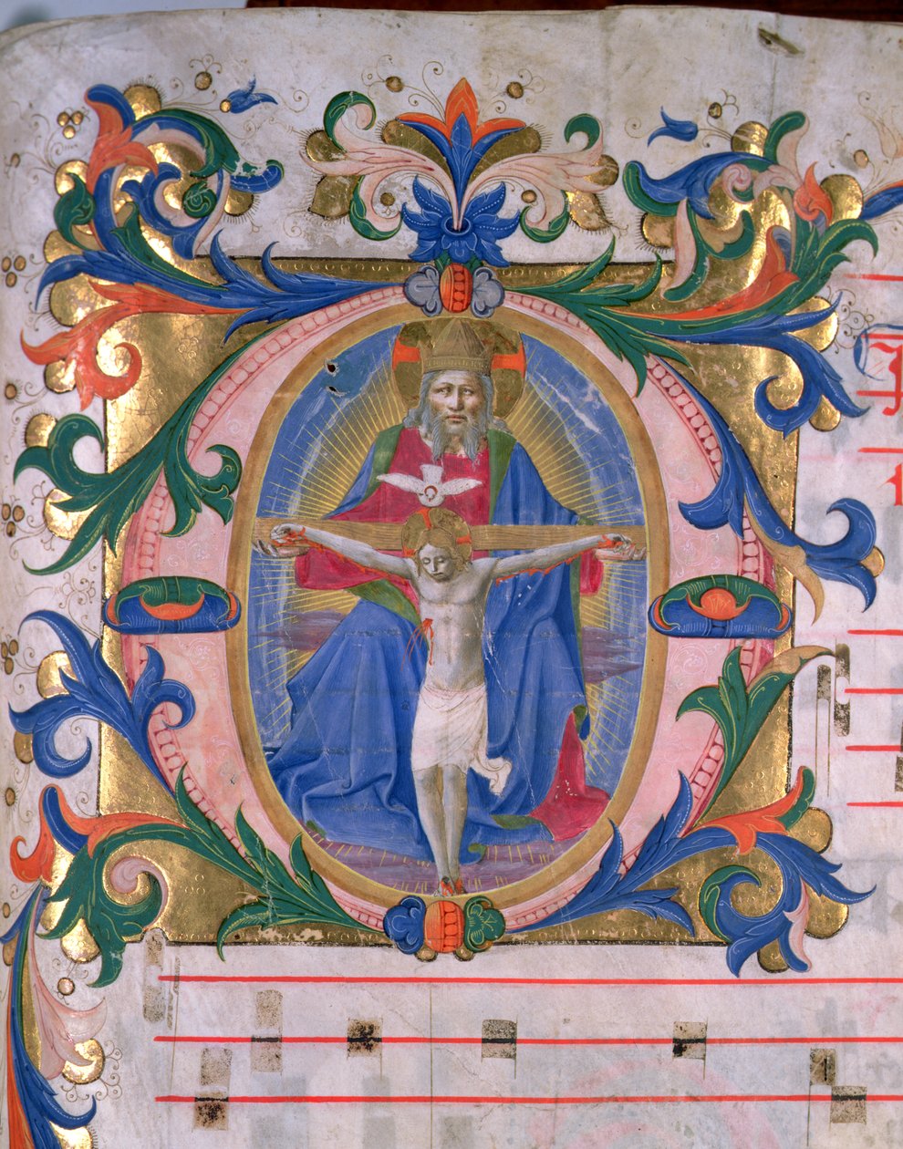 Ms 523 f.166r Inicial historiada 