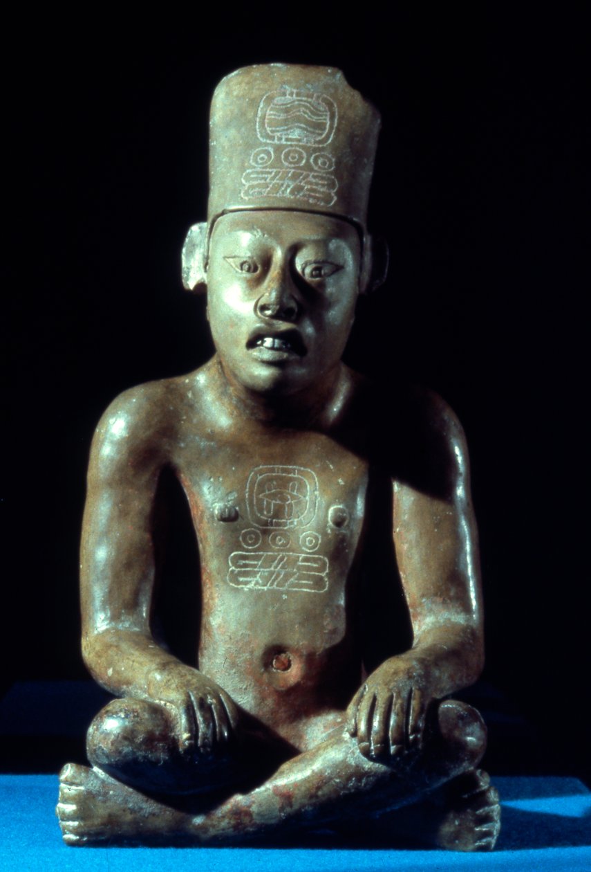 Estatuilla de un Escriba, Período Clásico Tardío (700-1000 AD) de Zapotec