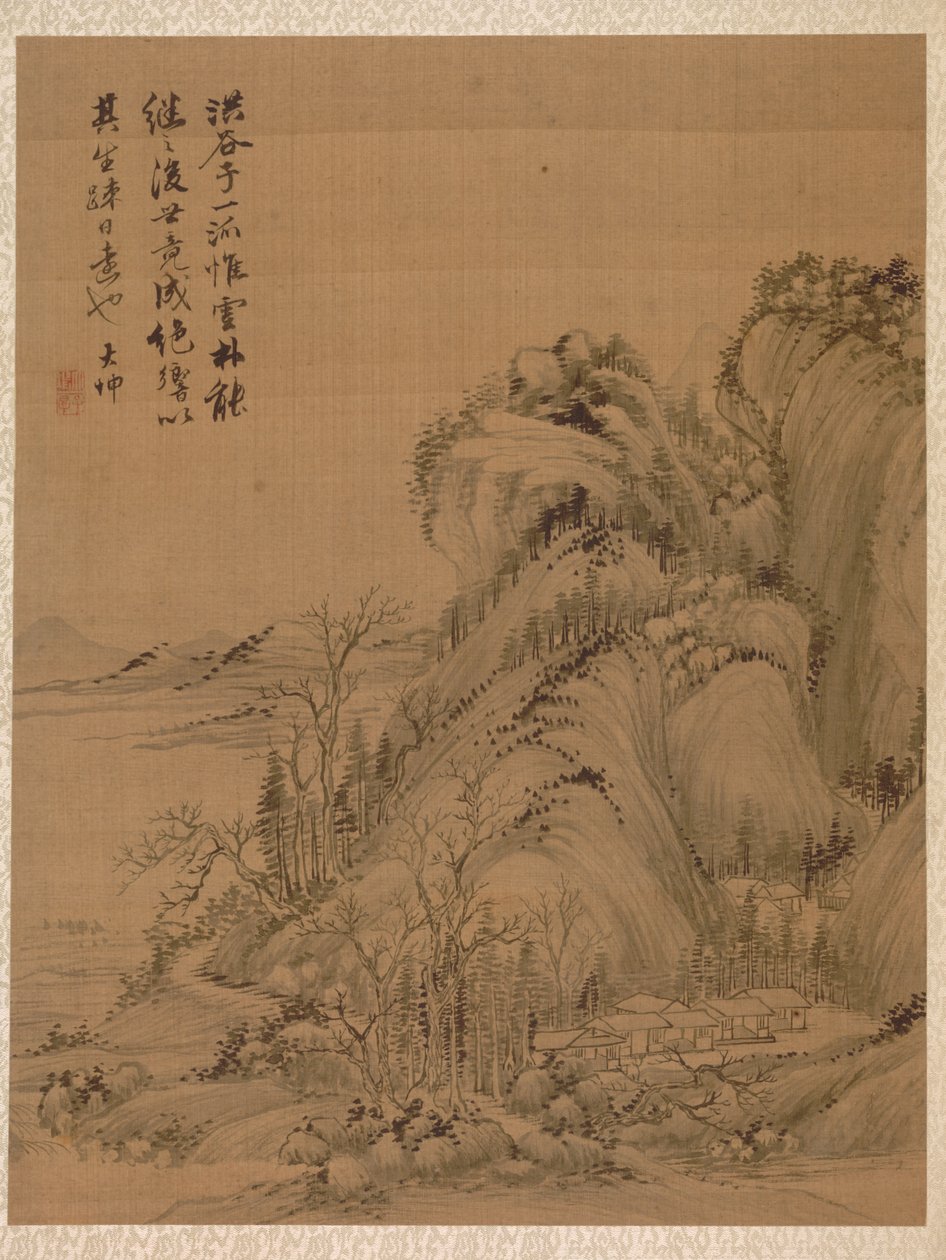 Paisaje al estilo de Ching Hao, 1775 de Zhai Dakun