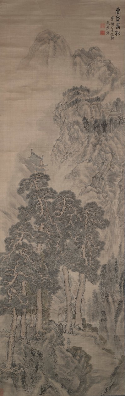 Lofty Pines en el monte Tai de Zhang Hong