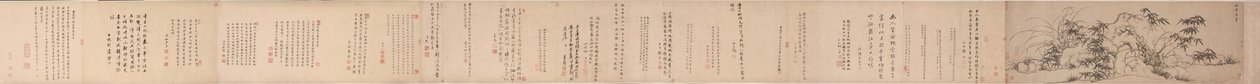 Bambú, rocas y orquídeas solitarias de Zhao Mengfu