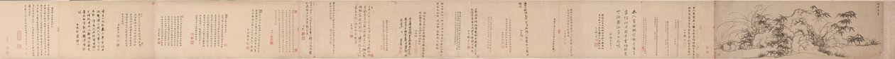 Bambú, rocas y orquídeas solitarias de Zhao Mengfu