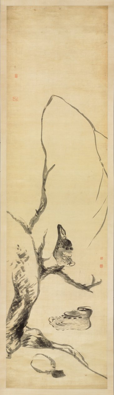 Pájaros y patos de Zhu da Bada Shanren