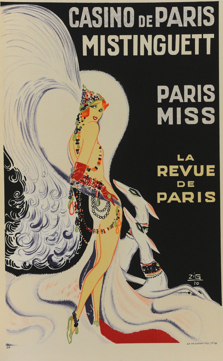 Casino de París. Mistinguett. Paris Miss de Zig
