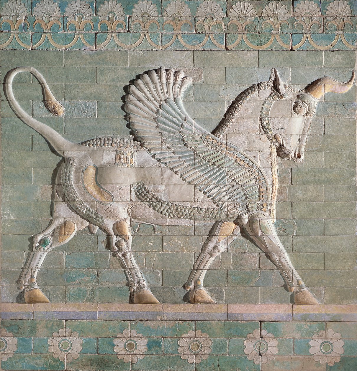 00353 Toro alado, persa, de Susa, dinastía aqueménida, c.500 a.C. de Hippolyte Lalaise Devéria