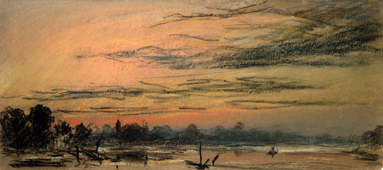 Resplandor dos horas después del atardecer de Frederick (attr. to) Barnard