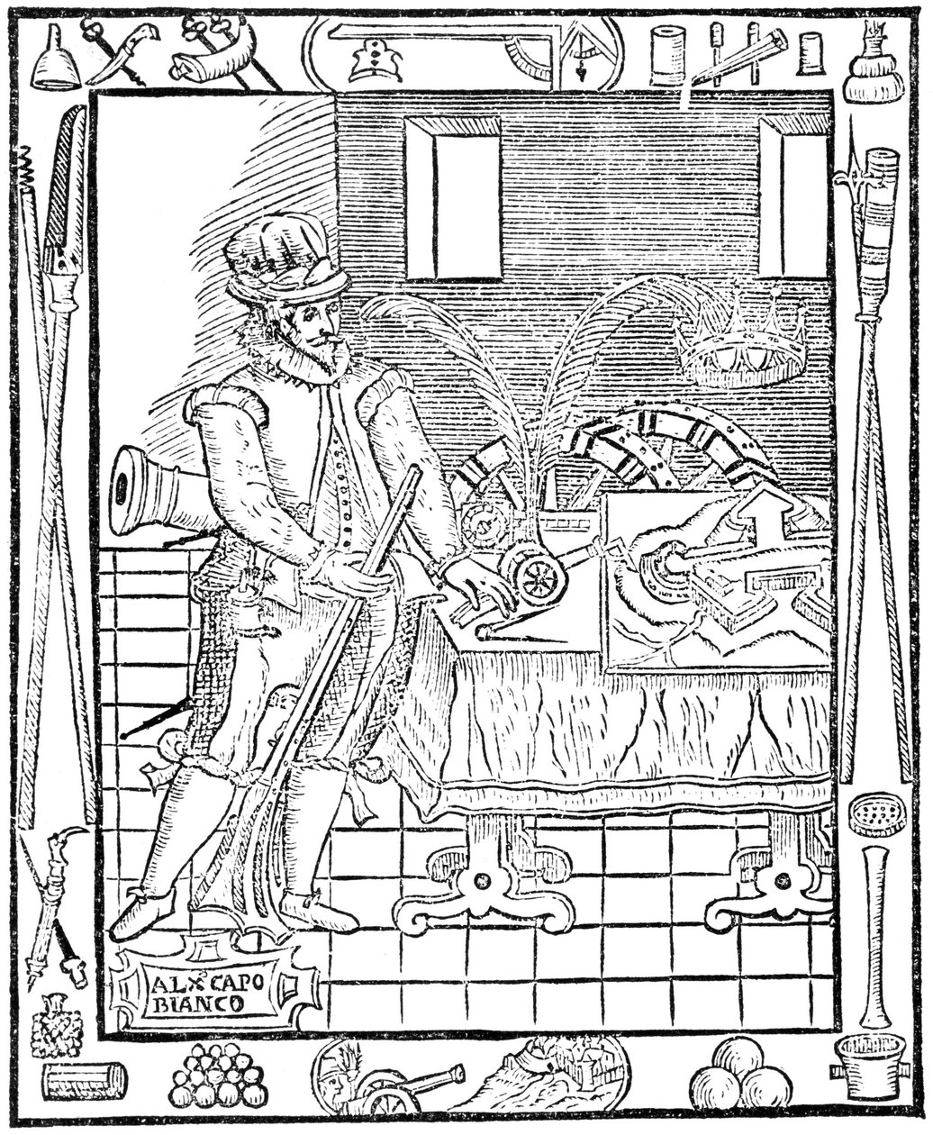 Alessandro Capo Bianco, ingeniero militar italiano de Ferdinand Georg Waldmuller