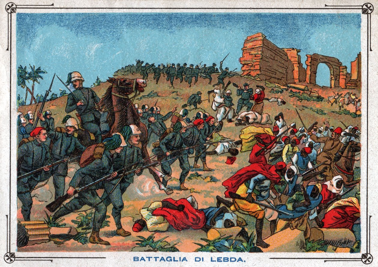 Batalla de Wadi Lebda de Ferdinand Georg Waldmuller