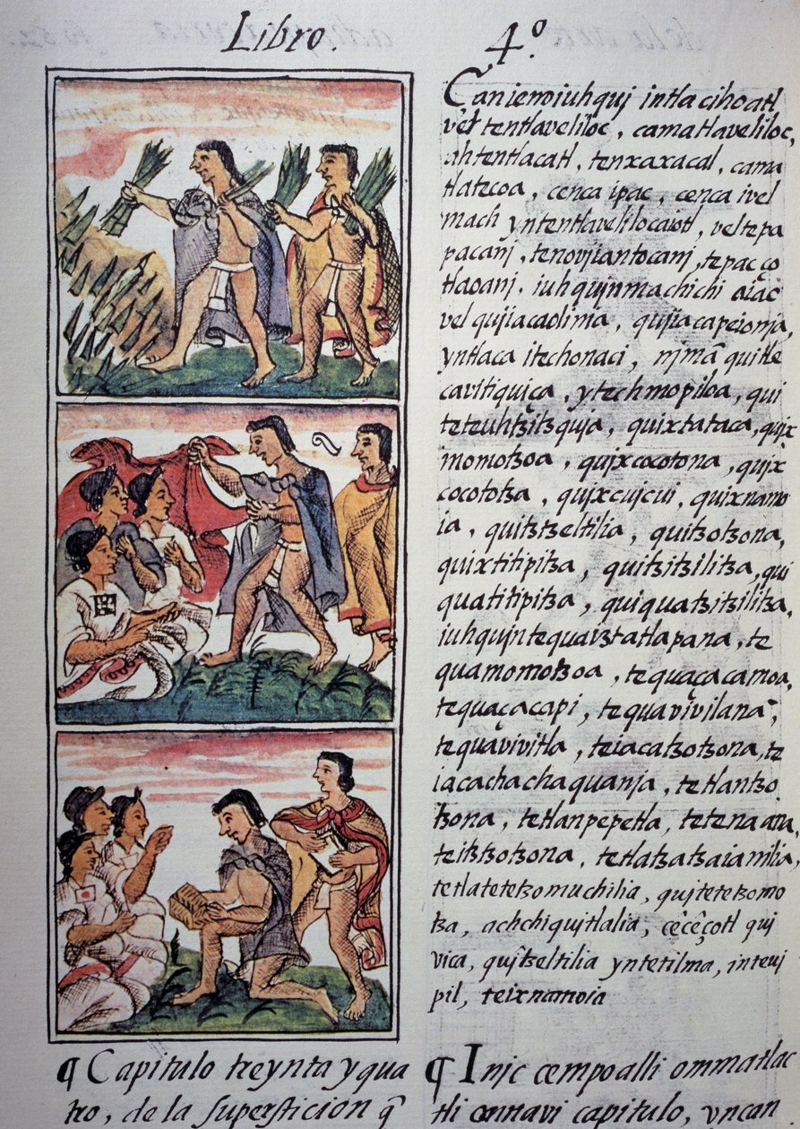 Creencias y supersticiones, Libro IV del Códice Florentino, versión bilingüe en español y náhuatl, Historia General de las Cosas de la Nueva España, Civilización azteca de Georg Carl Heinrich Dollmann