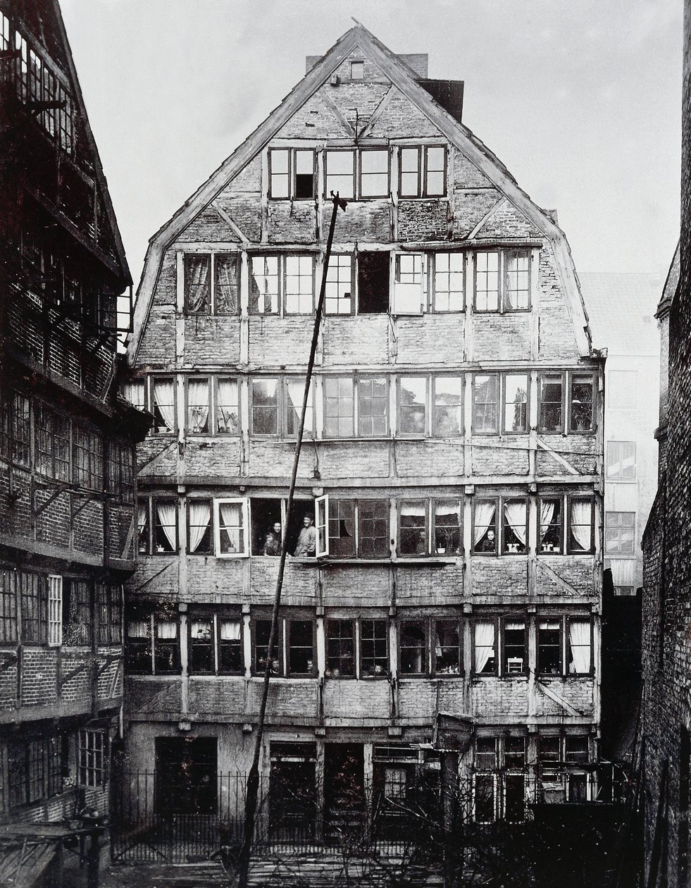 Lugar de nacimiento del compositor alemán Johannes Brahms (1833-1897) en Hamburgo, Alemania de William Walcutt