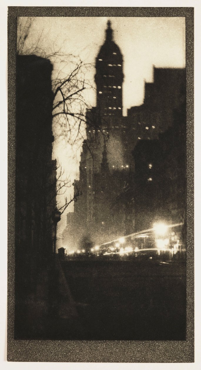 Broadway de noche, c. 1905 de John Pardon