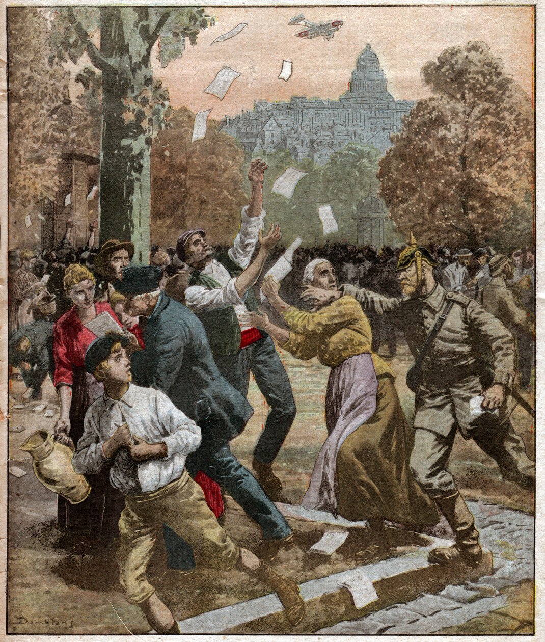 Bruselas durante la Primera Guerra Mundial de Ferdinand Georg Waldmuller