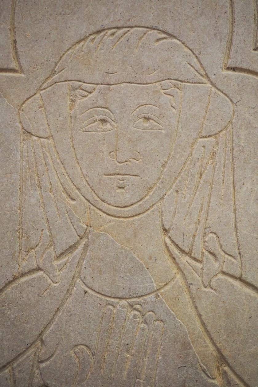 Borgoña, Lancharre, comuna de Chapaize 71460. En la iglesia de Notre Dame, Isabelle de Vauvry de . .