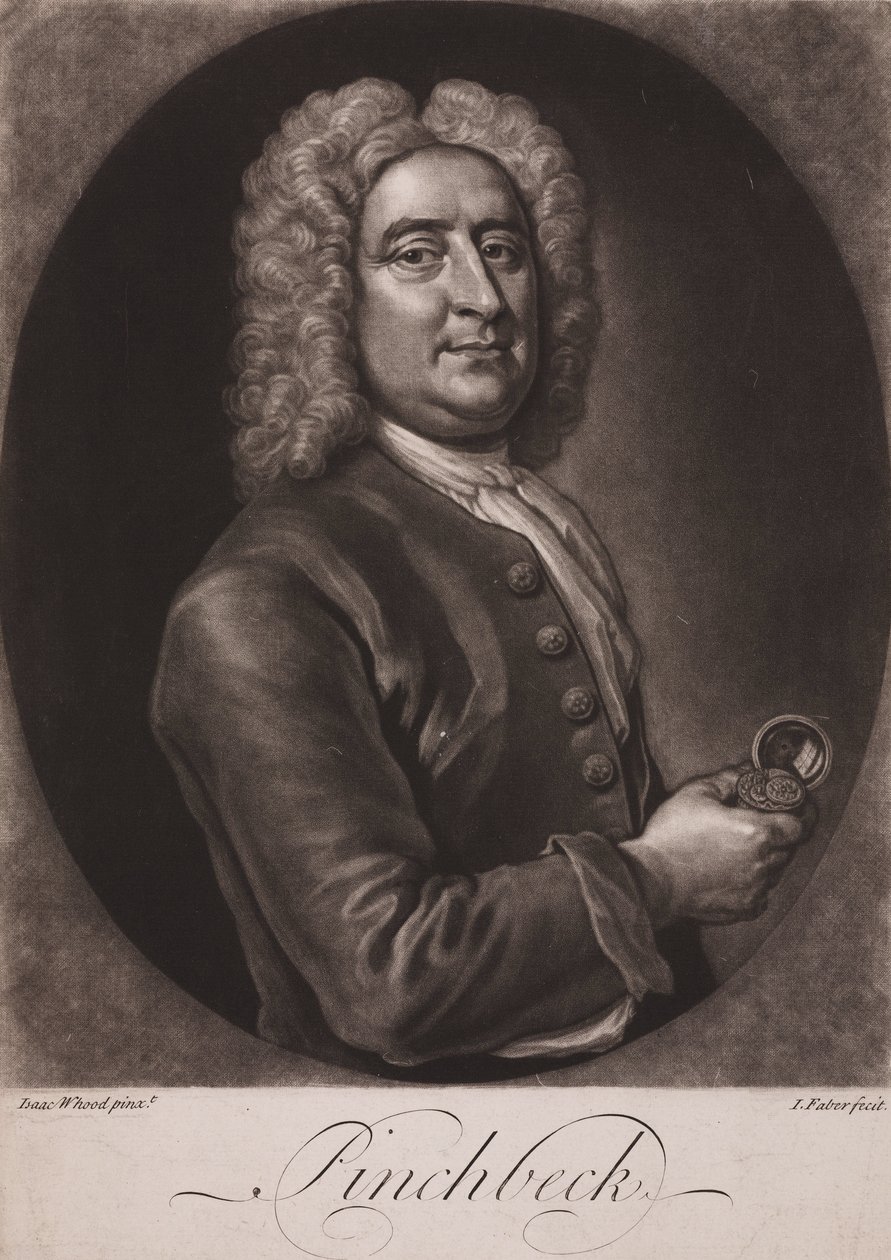 Christopher Pinchbeck, relojero y fabricante de juguetes inglés, c 1725 de Frederick (attr. to) Barnard